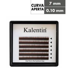 Kalentin Extensión de Cejas Curl I Dark Brown 7mm